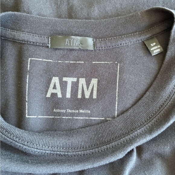 ATM Anthony Thomas Melillo Jersey Striped Sleeve Mini Dress | Size Small - Picture 9 of 11